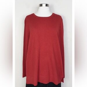 New NEIMAN MARCUS. The Cashmere Collection. 100% Cashmere Top. Size: XL $250
